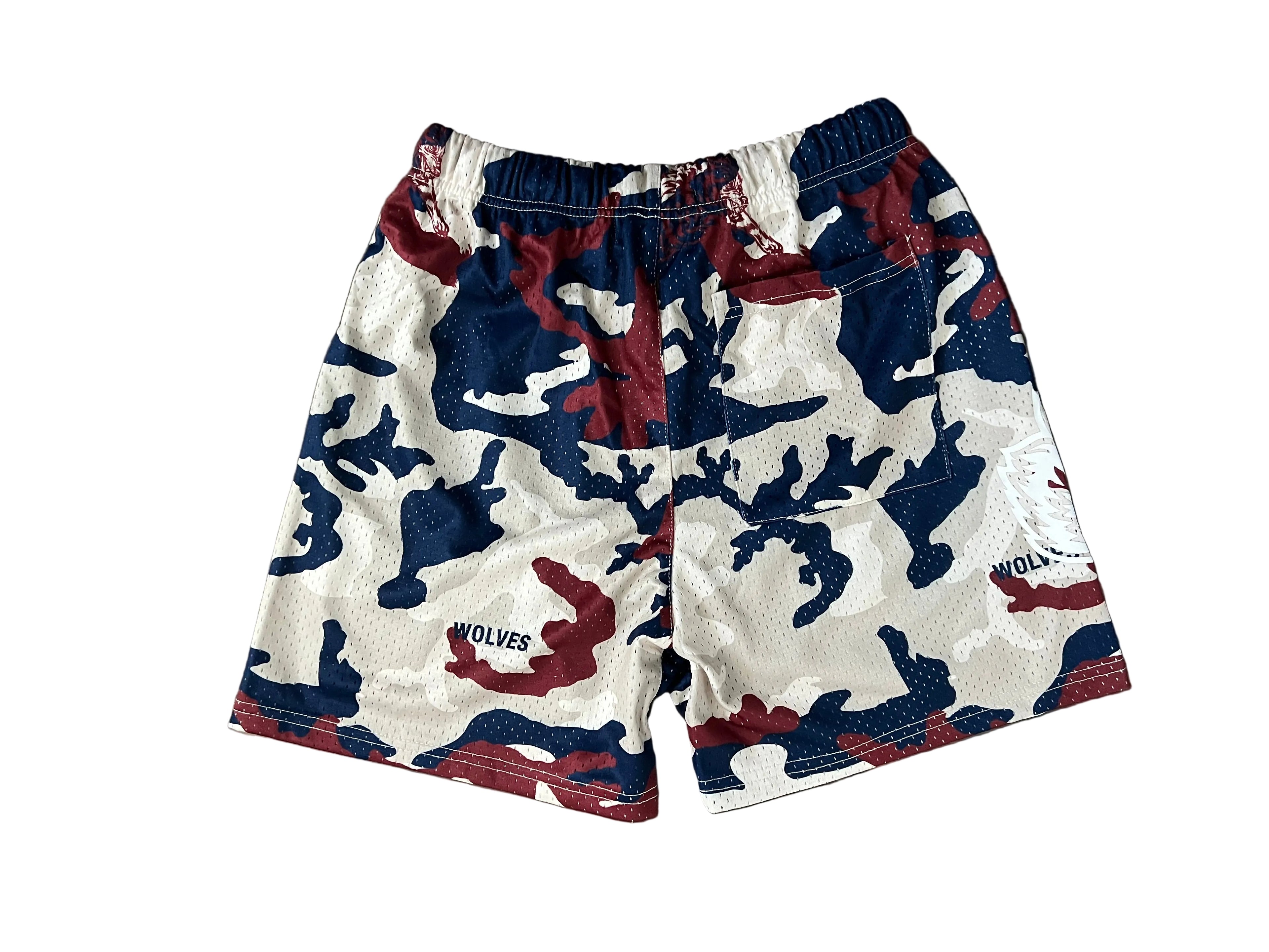 DARC SPORT MESH SHORTS IN WAVE WOODLAND CAMO