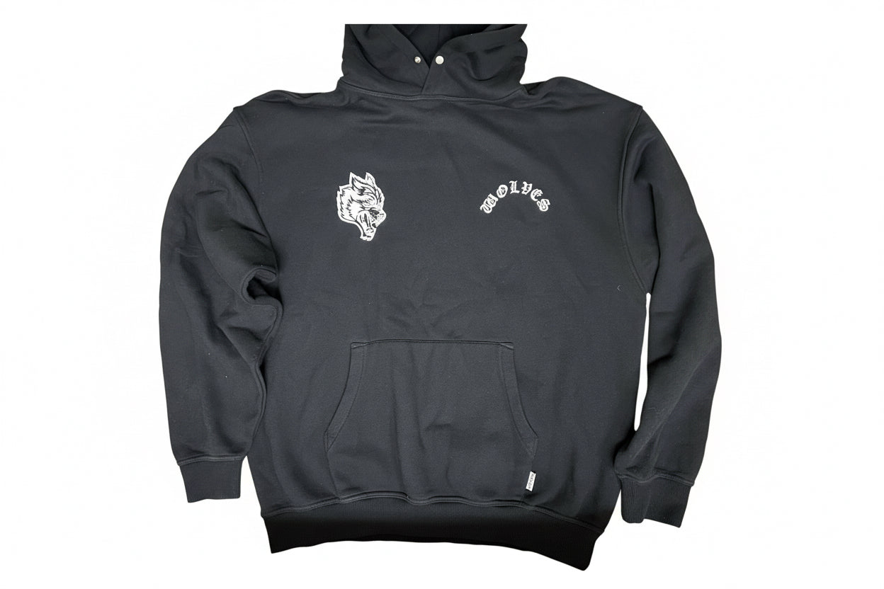 DARC SPORT WOLVES FOREVER HOODIE IN BLACK - XL